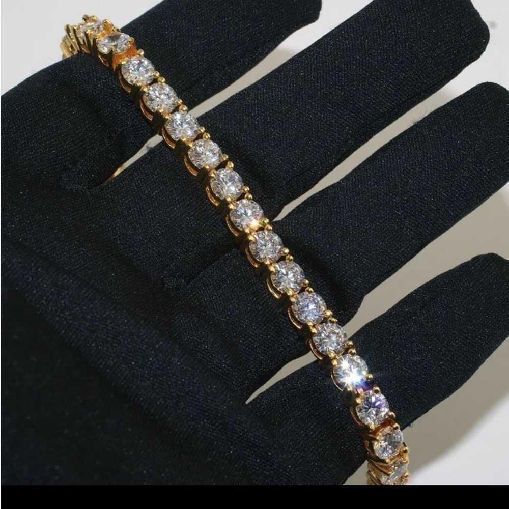 18k 30ct Tennis Bracelet - Picture 11 of 14